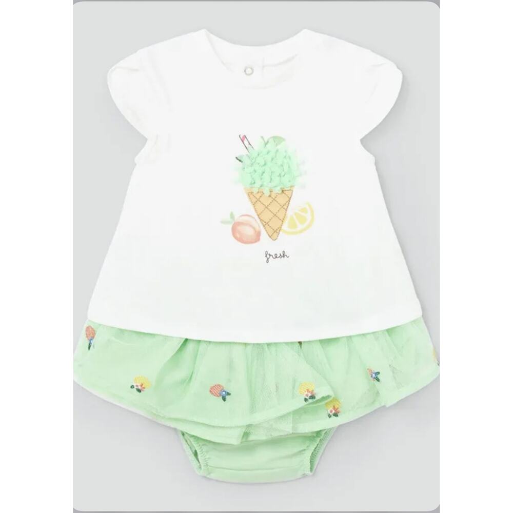 Mayoral Fruit Ice Cream Cone Tulle Set Size 12m
